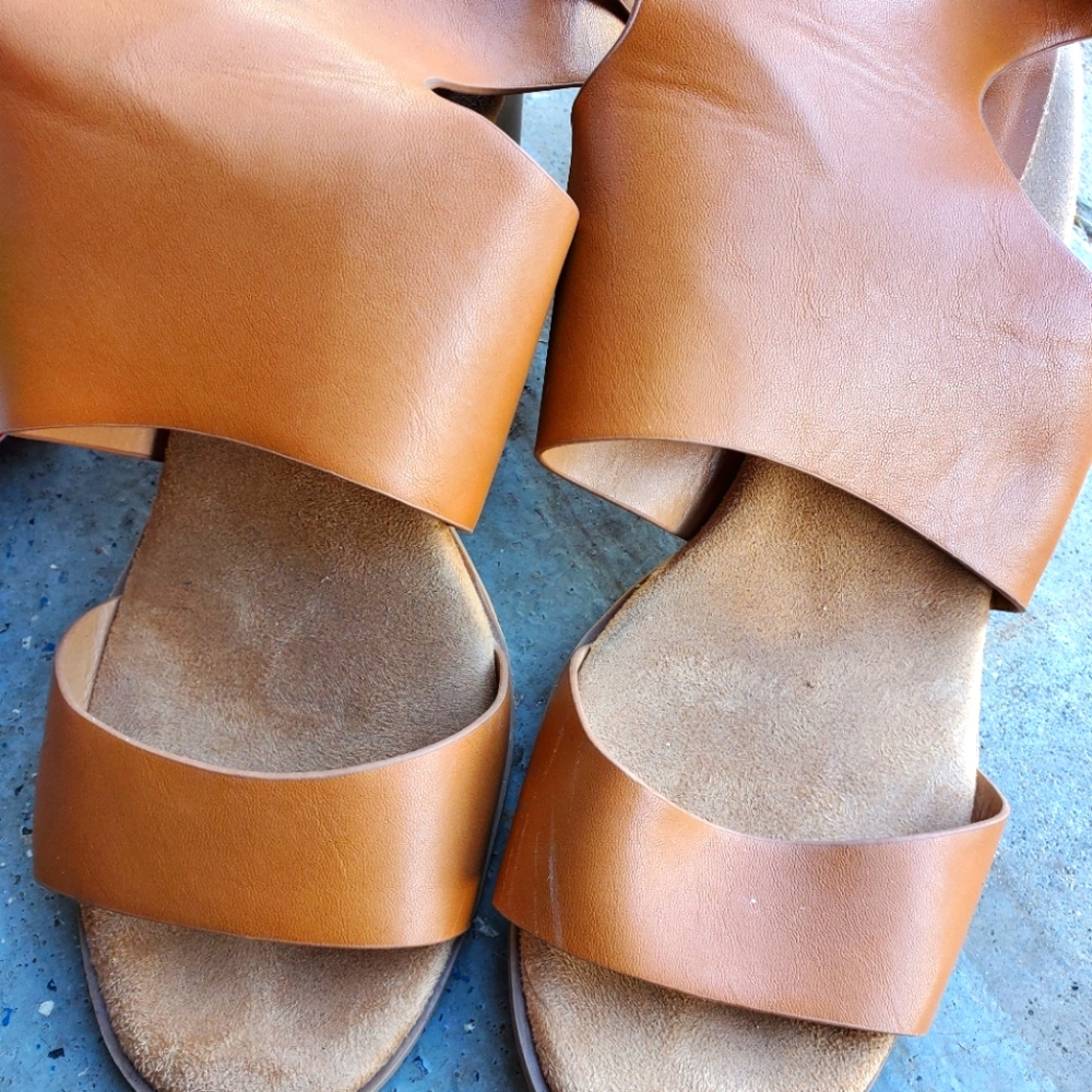Qupis Size 10 Block Sandal Heels